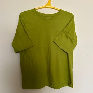 Oversized Fluorescent Green T Shirt