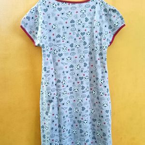 Printed Round Neck Nightdress | 8-10yrs | DJ & C