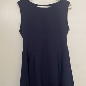 Navy Blue Skater Dress