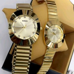 w Rado Watch Analog golden colour For Couple Mens