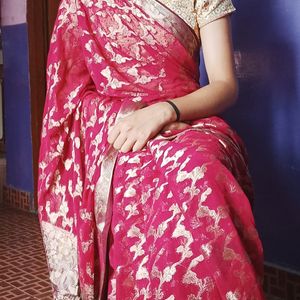 Red Banarasi Saree