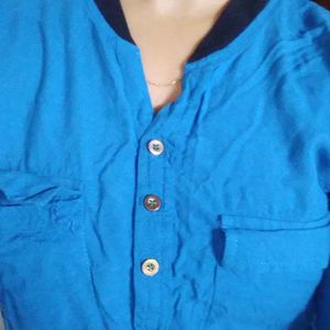 Blue Casual Top