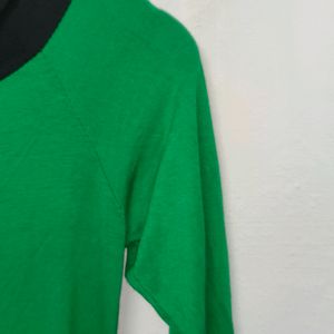 Trendy New Green And Black Long Top For Women