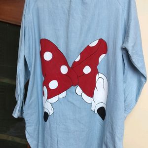 Hand-painted back design shirt