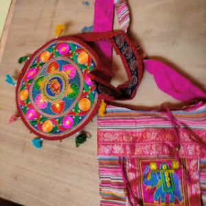 .Beautiful Rajasthani Bag Choose 1.all Colour Avai