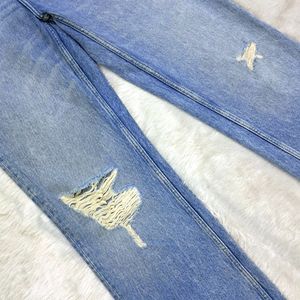 Zara Ripped Wide Leg Jeans