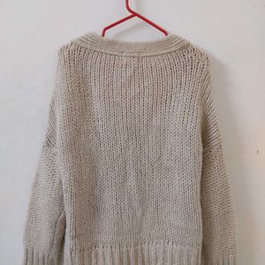 Pullover Cardigan Sweater