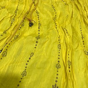 Beautiful Yellow Ethnic Skirt From INA Market