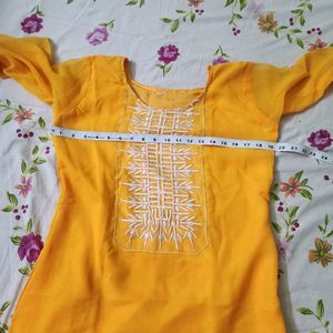 Beautiful Yellow Kurta SALE