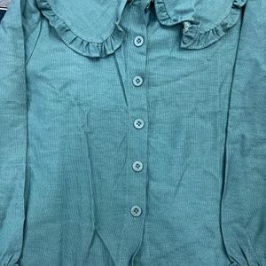 Unique sea green shirt