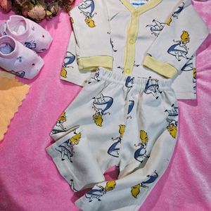 Bumzee cindrella print shirt and pajama set