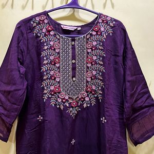 Berrylicious Purple Kurta Set Size XL