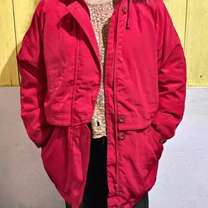 Long Jacket With Detachable Hood