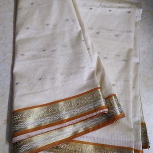 Off White Saree