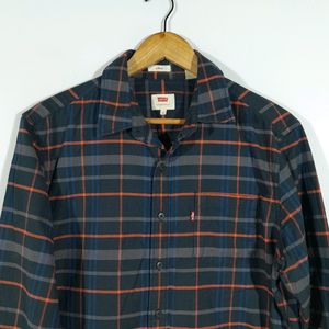 Black Checks Shirt For Men's