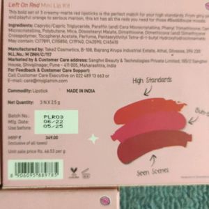 3 Myglamm Mini Lip Kit