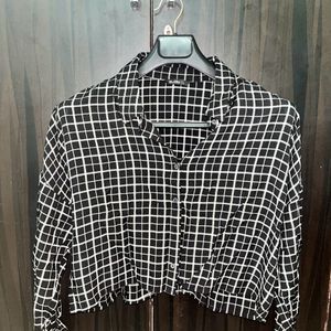 Zudio Checkered Crop Shirt.