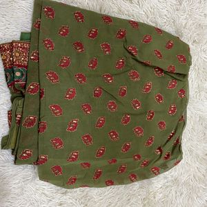 Green Heavy Work Saree