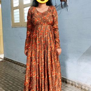 SILK Anarkali Gown