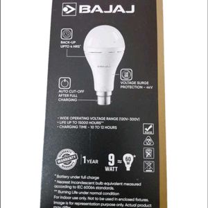 Bajaj 9w Inverter Bulb | Rechargeable Brand New