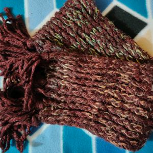 Maroon Woolen Winter Muffler