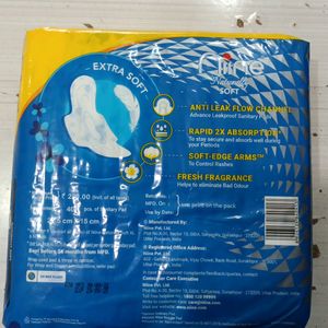 NINE EXTRA SOFT COTTONY SANITARI PAD XL, 40PIECE.