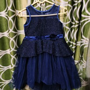 Navy Blue Fril Frock