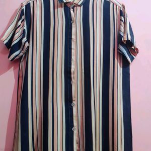 Pre-Loved Pink & Blue Stripes Shirt