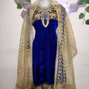 NAVY BLUE SHANEEL KURTI SET 🌠