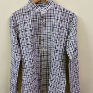 Mens Mandarin Collar Formal Shirt