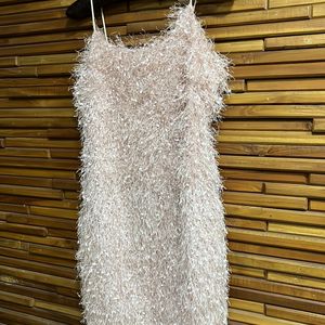 Gorgeous Tassel Peach Coloured Party Dress