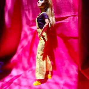 Yellow Jumpsuit With Tshirt For Barbie Doll