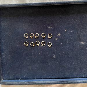 New Golden Earrings Hooks Round