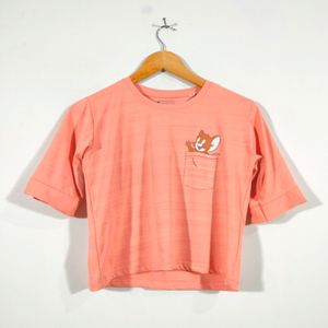 Peach Jerry Printed Tops (Women's)