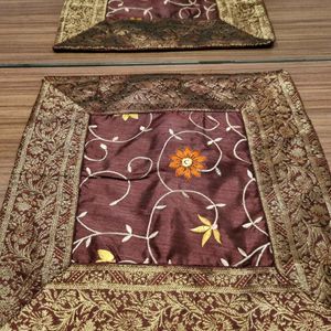 SALE DIWALI 16"x16" SILK EMBR CUSHION COVER @199