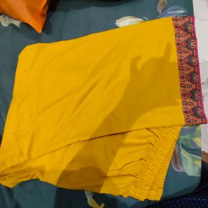 Yellow Kurti Set & Bluekurti