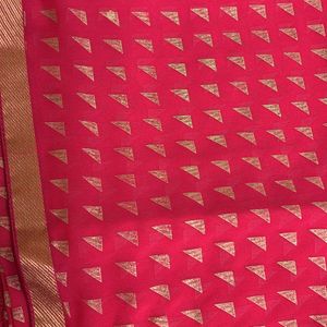 Thread And Print Saree