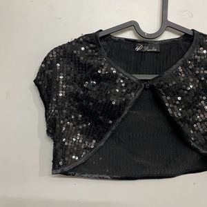 Women Sequin Jacket Top