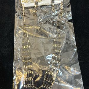 Black gold chain