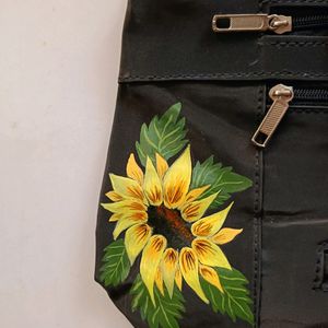 Handpainted Sunflower Purse