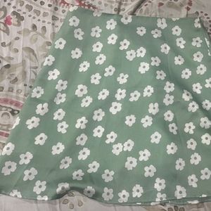 Urbanic Green Floral Skirt