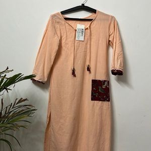 New Peach Kurta