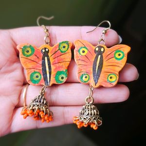 4pairs Of Earrings Orange