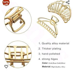 Small Trendy Metal Claw Clips