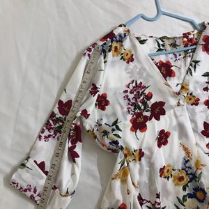 Satin Floral Top Bust 36-38