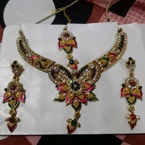 Multicolored Diamond Jewellery Set