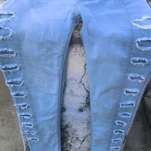 Light Blue Designer  Stylish Jeans