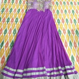 Purple Gown/Anarkali Set