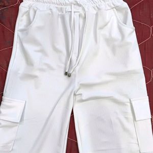 White Cargo Pants