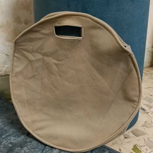 Khaki Round Shopping Bag